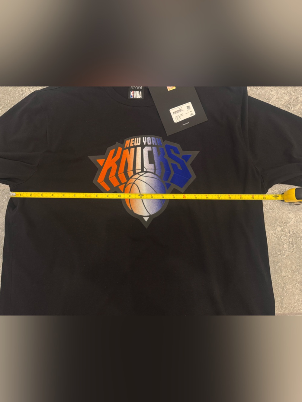 Boss Hugo Boss x NBA Knicks basketball black T-Shirt XXL NEW - Picture 5 of 8